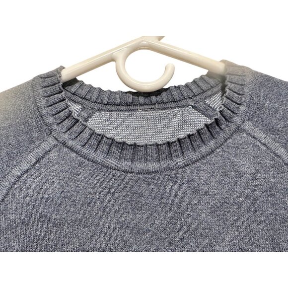 Sold Lululemon Reversible Still Lotus Sweater Small Blue Thumbholes Heathered - Picture 10 of 16